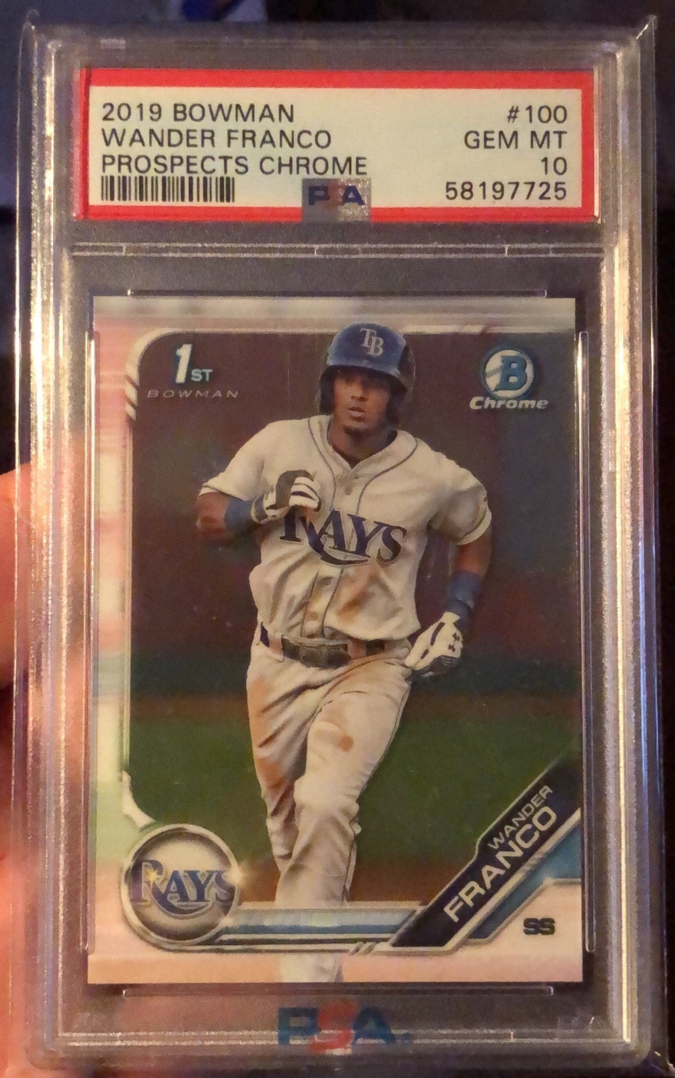 Wander Franco Bowman Chrome 1st True Rookie PSA 10 Gem Mint Rays rc