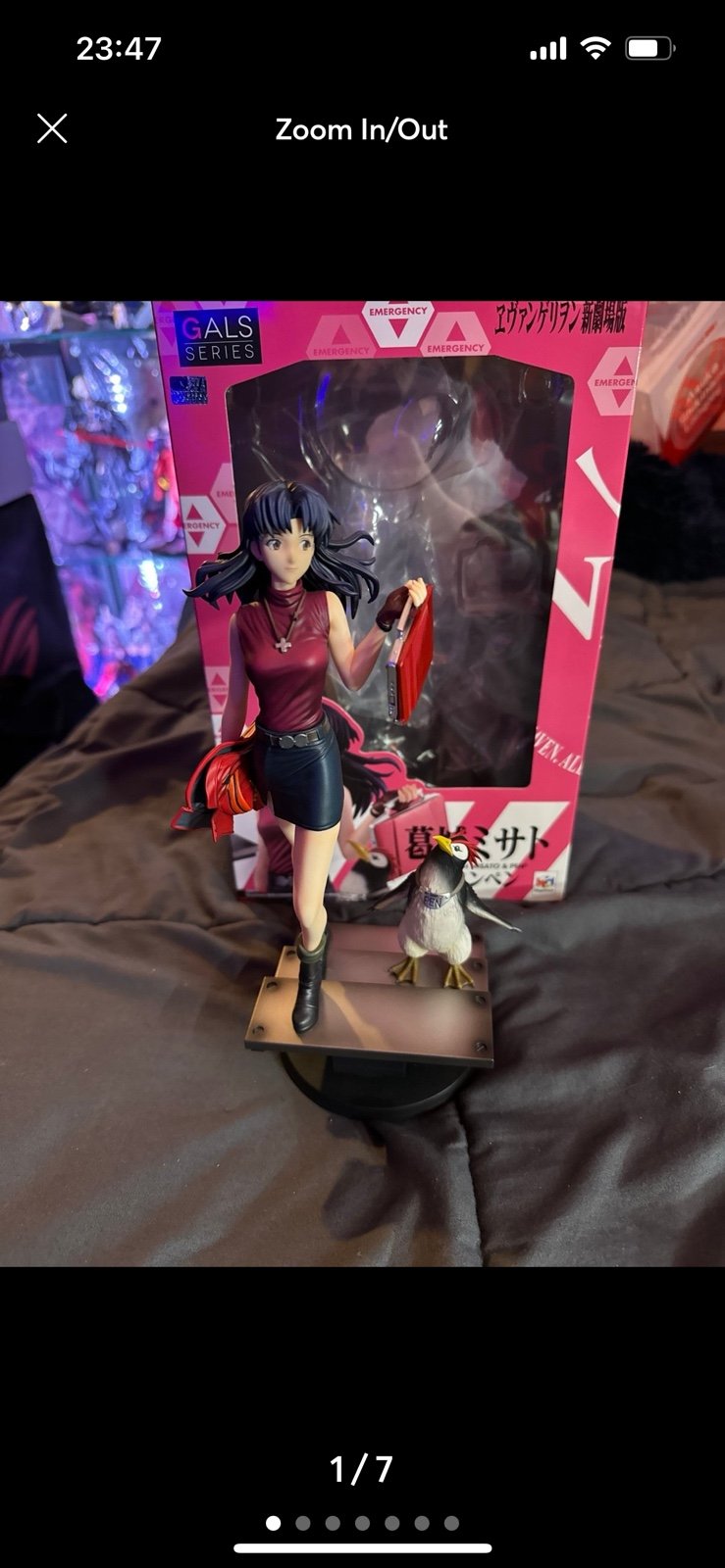 Evangelion Misato Katsuragi and PenPen figure