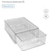 2 Clear Storage Organizer drawers and 1 2 tier rotating lazy susan