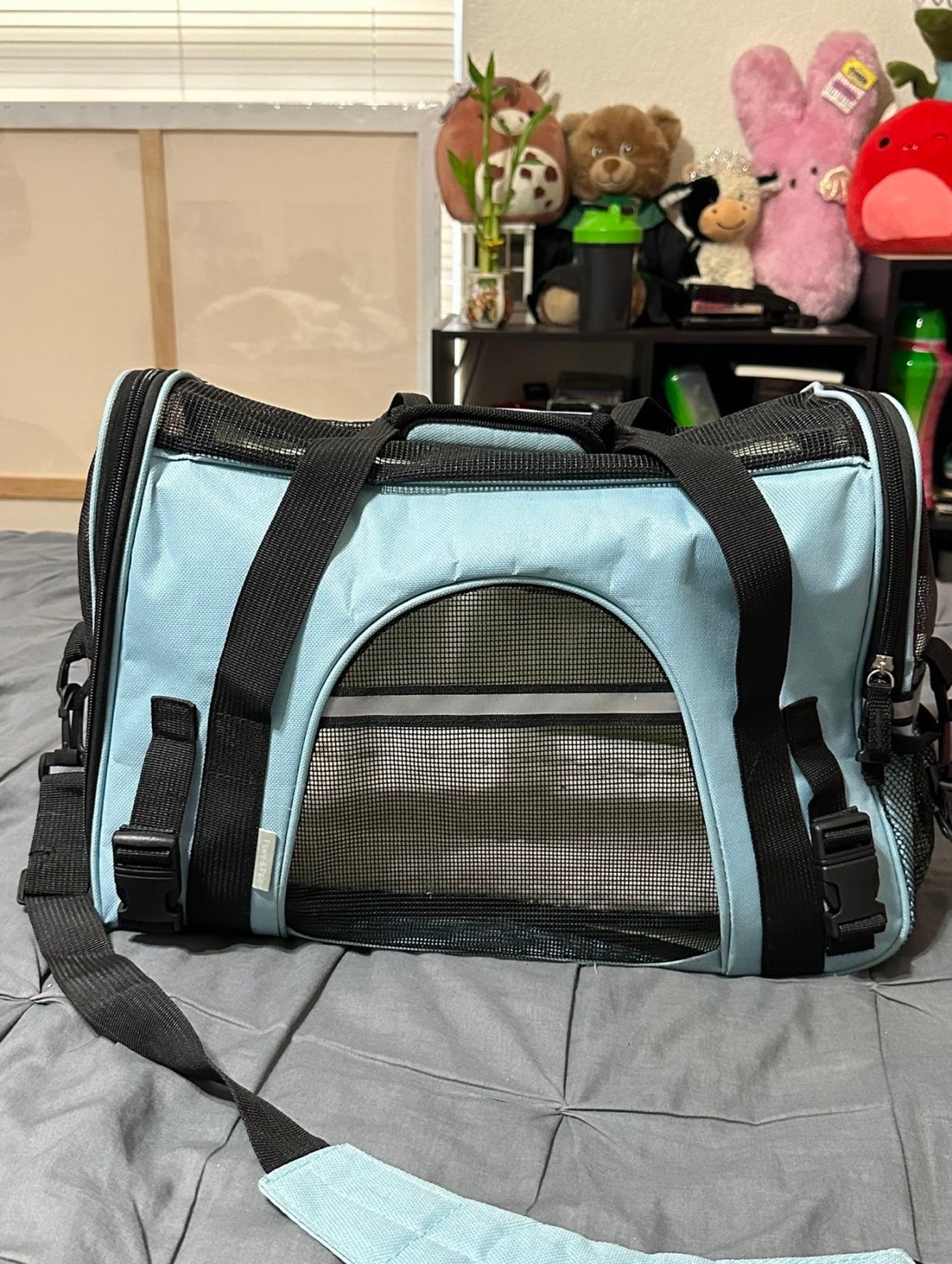 Blue xxsmall-small size carrier/bag for pets
