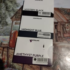 Montblanc ink cartridges new sealed mystery black midnight blue amethyst purple