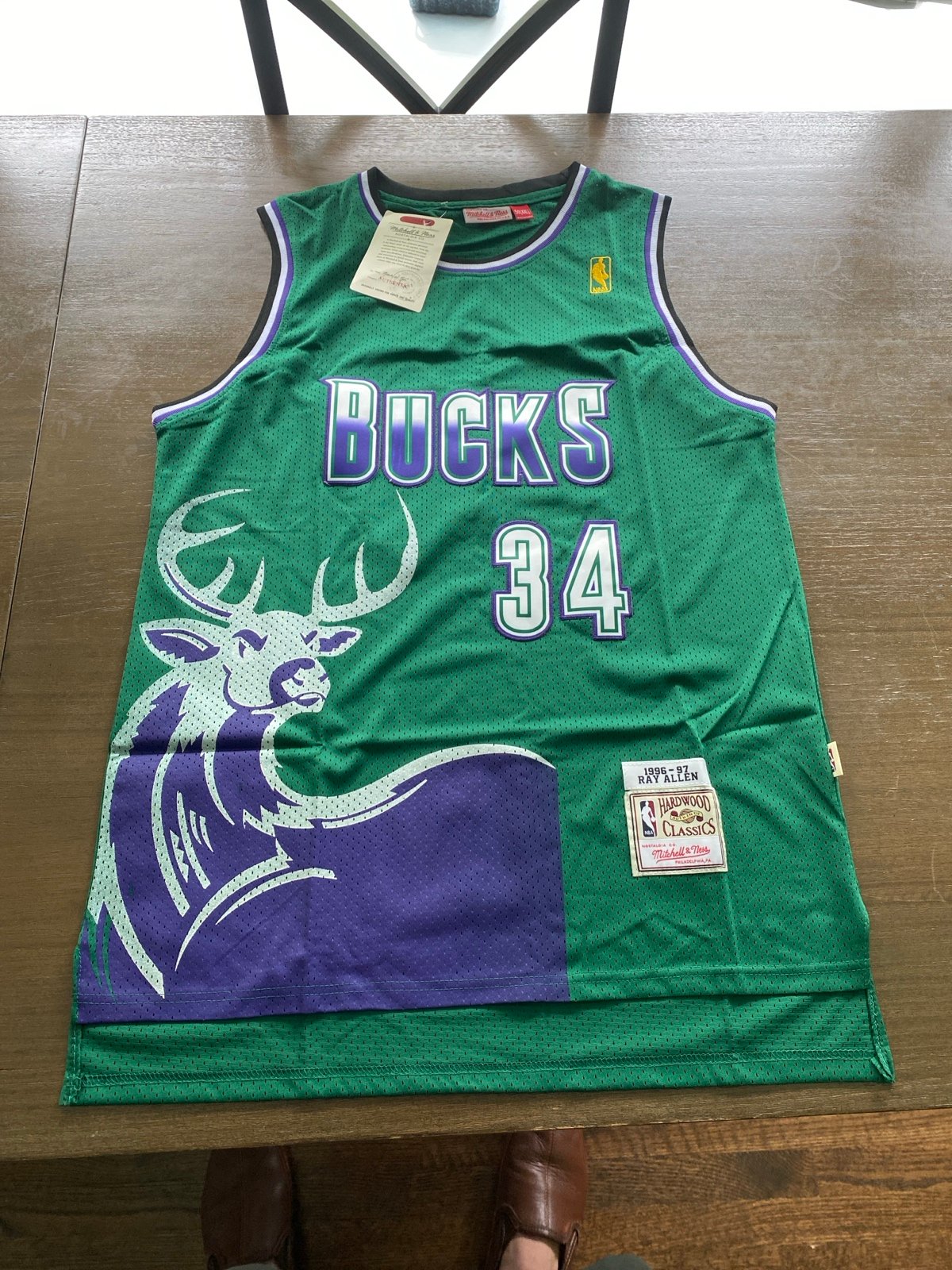 Ray Allen Milwaukee Bucks XXL Jersey New Men Adult