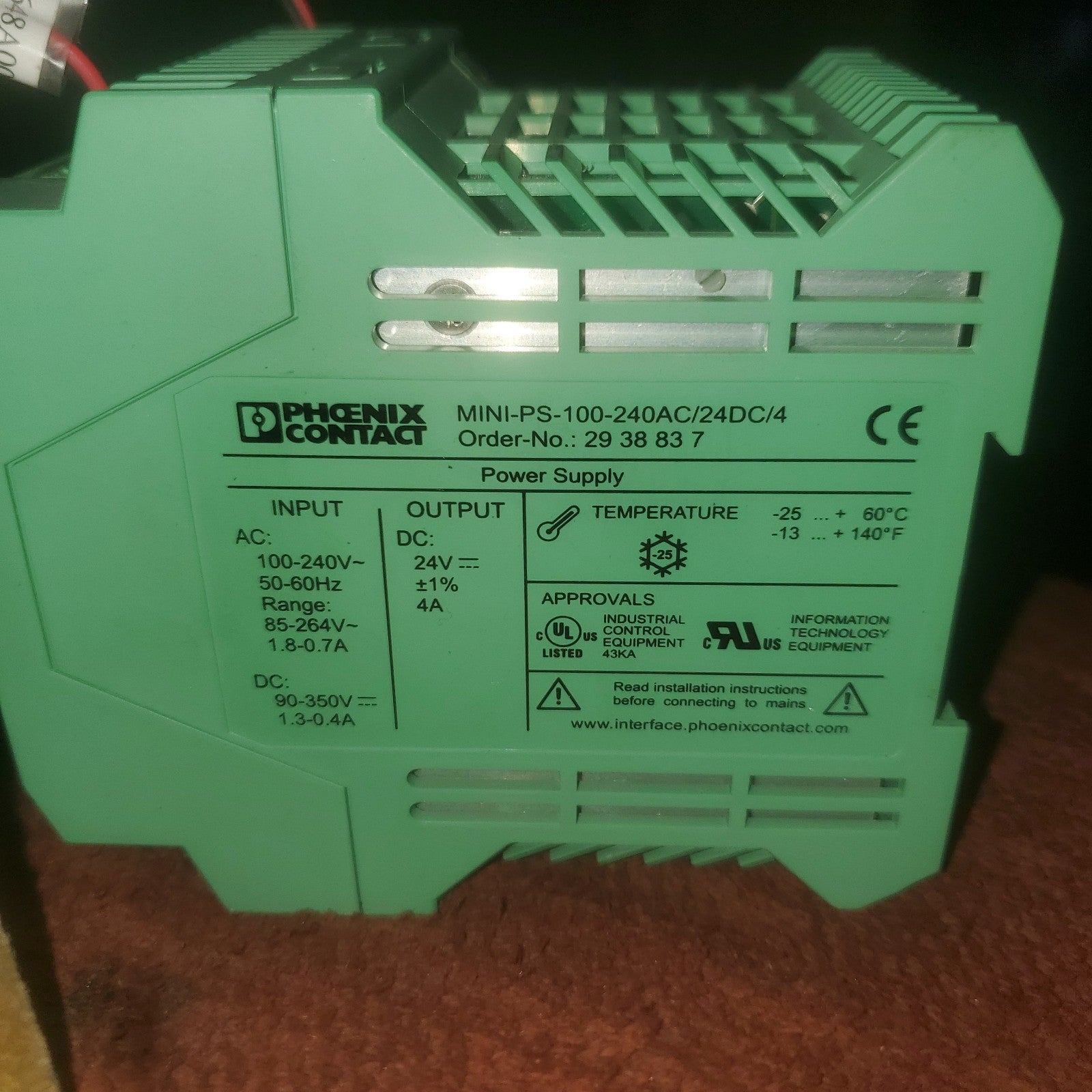 PHOENIX CONTACT MINI POWER SUPPLY