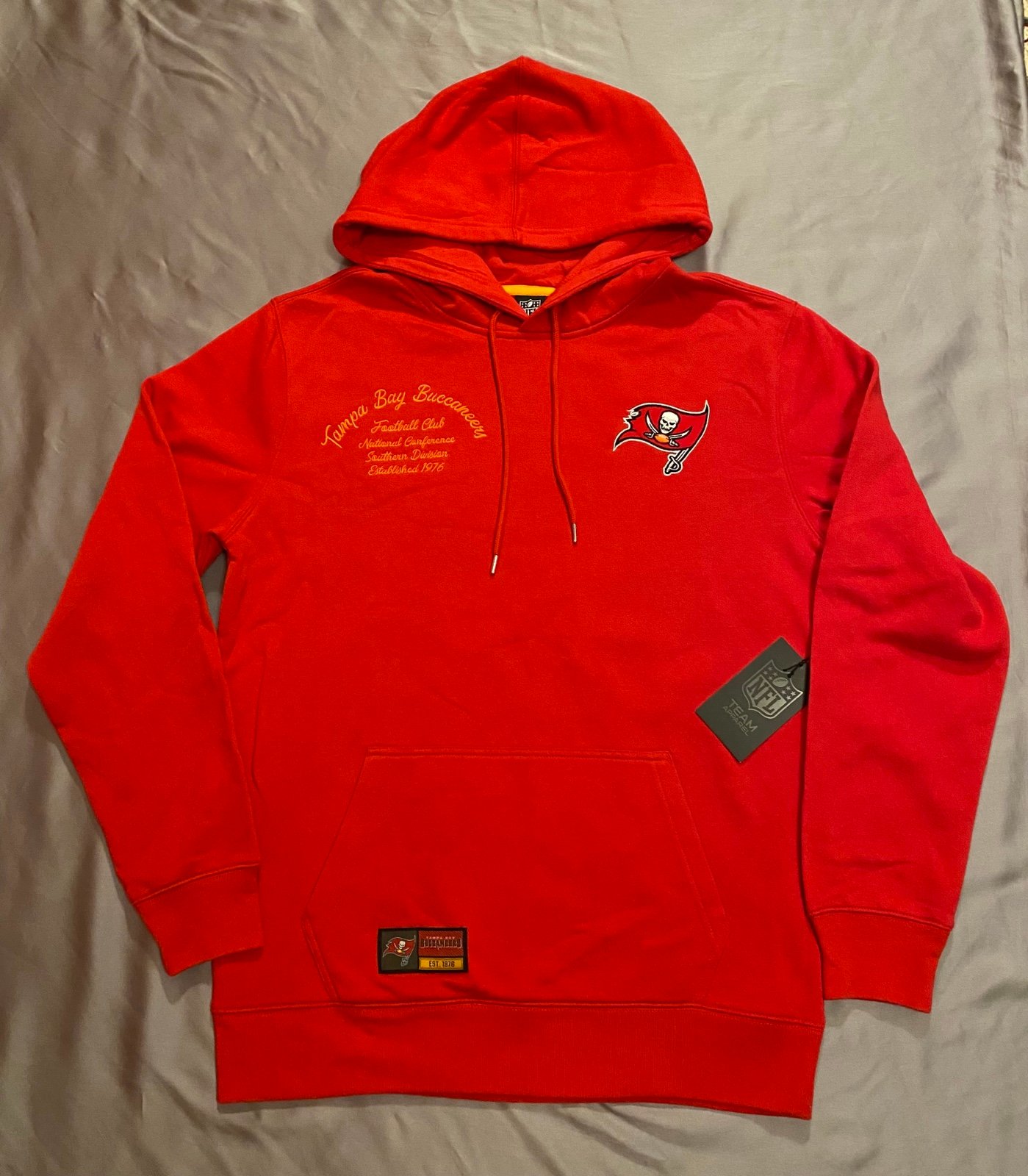 New NFL Tampa Bay Buccaneers 60% Cotton Fleece Hoodie Men’s M