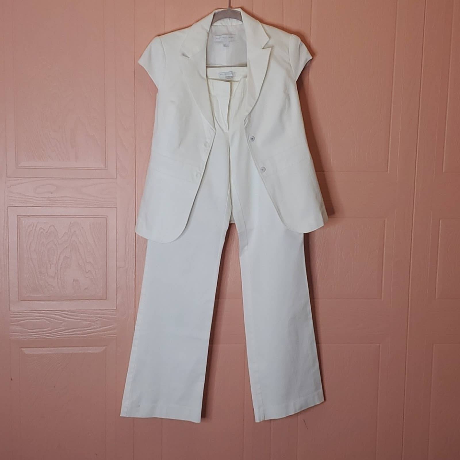 NYC 2 pcs white pants suite .