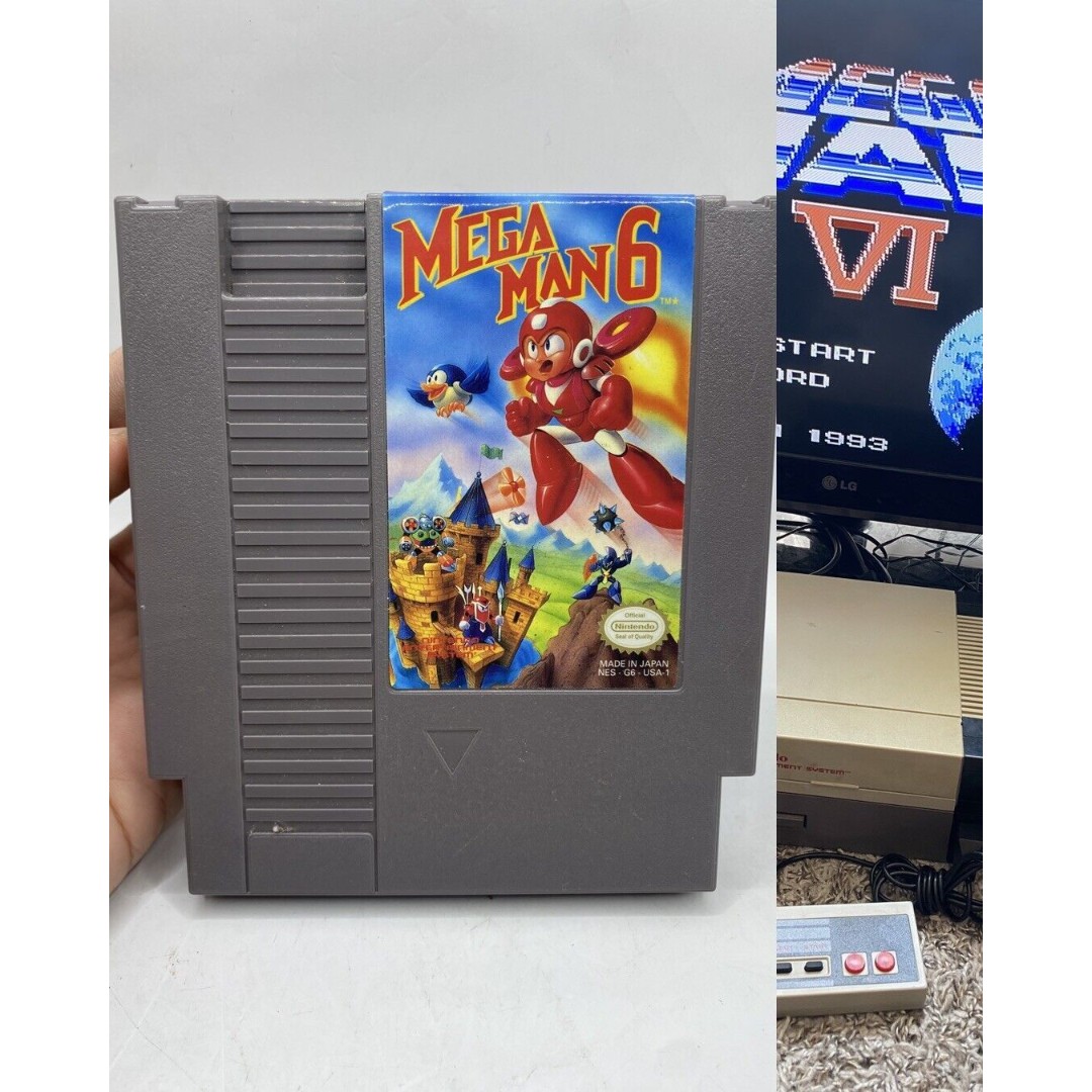 Mega Man 6 VI CART ONLY (Nintendo, NES 1994) Authentic Tested VG Condition Retro