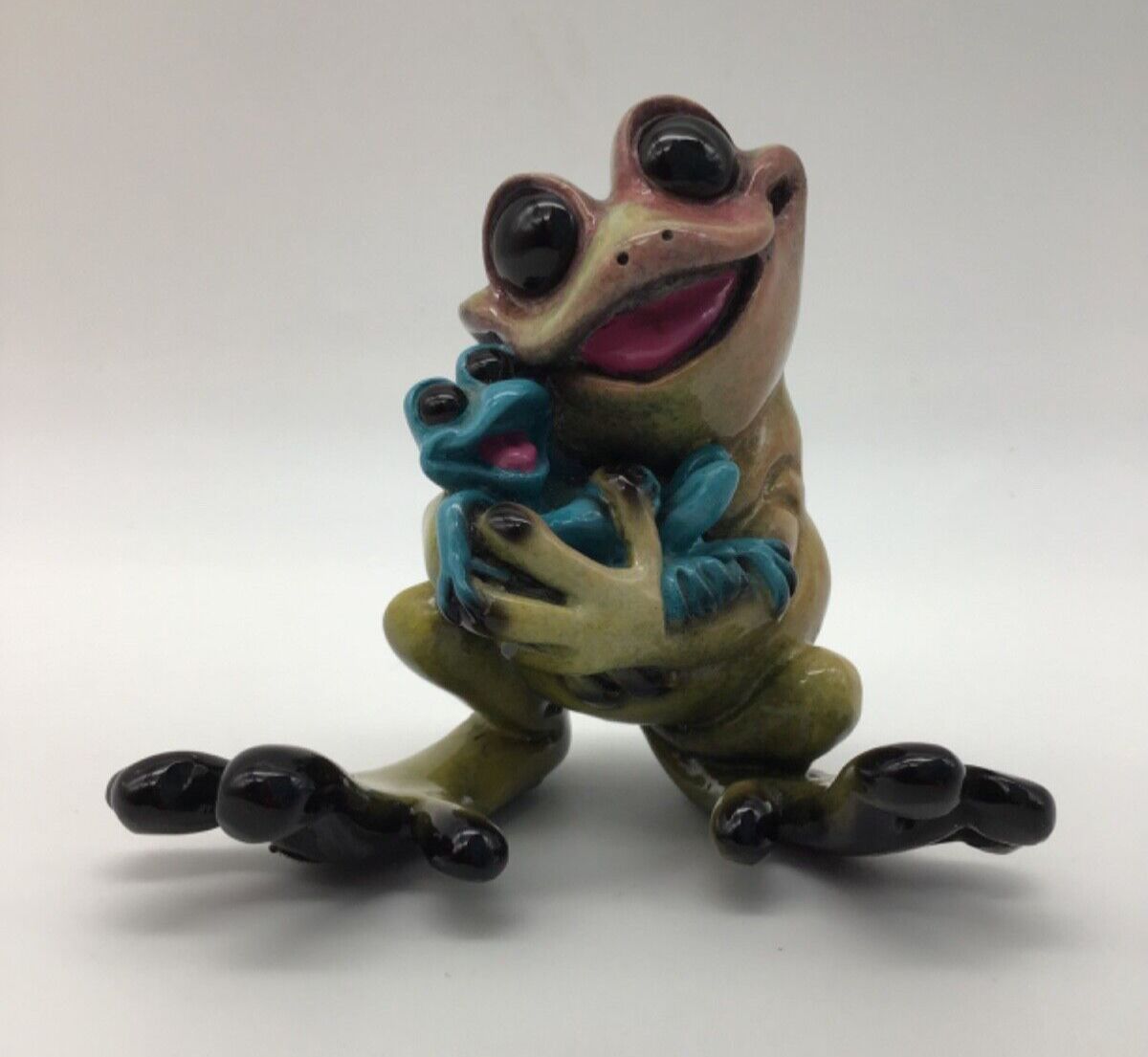 Kitty's Critters 2004 Rock-A-By-Baby Parent & Baby Frog 3 Inches (Does Rock)