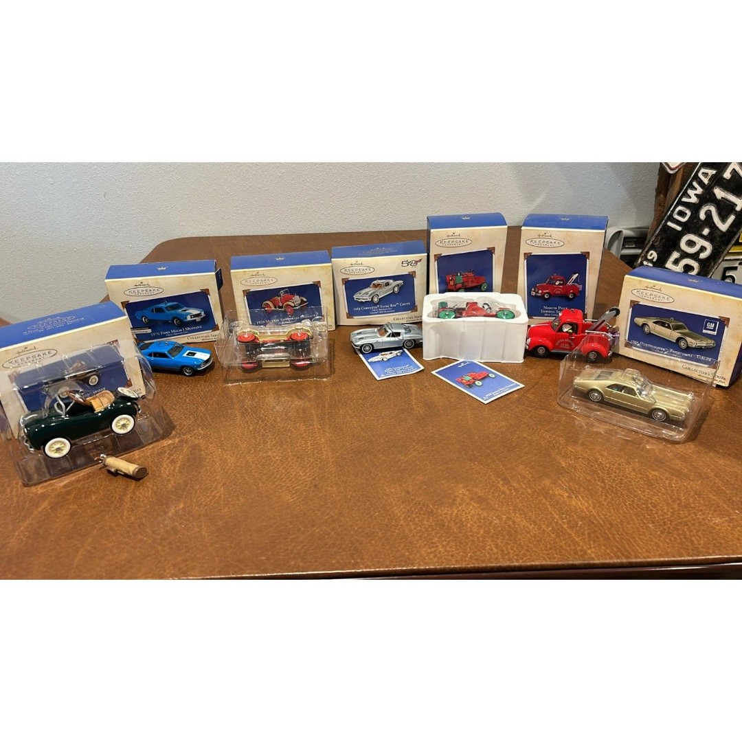 Hallmark Collector's Series Vehicle Keepsake Ornaments In original Boxes