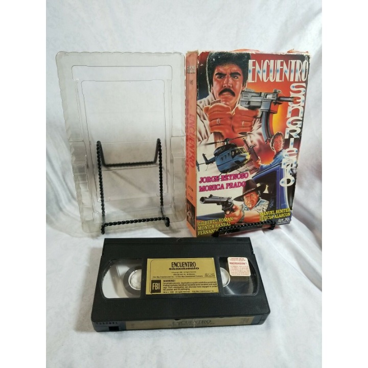 Encuentro Sangriento RARE VHS Mexicano Espanol Jorge Reynoso Fernando Casanova