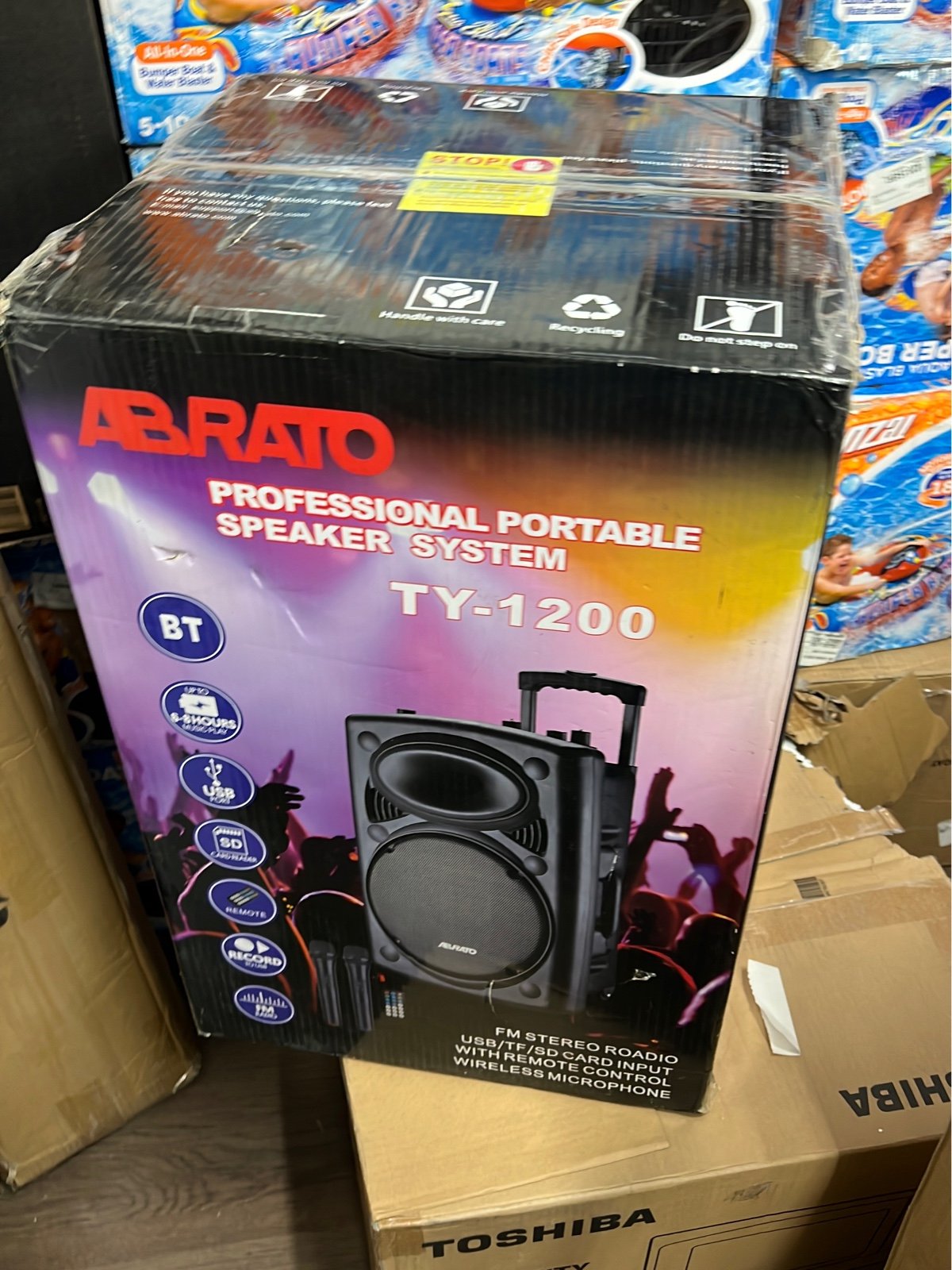 Karaoke Machine for Adults and Kids, ABRATO 12'' Woofer Bluetooth PA System