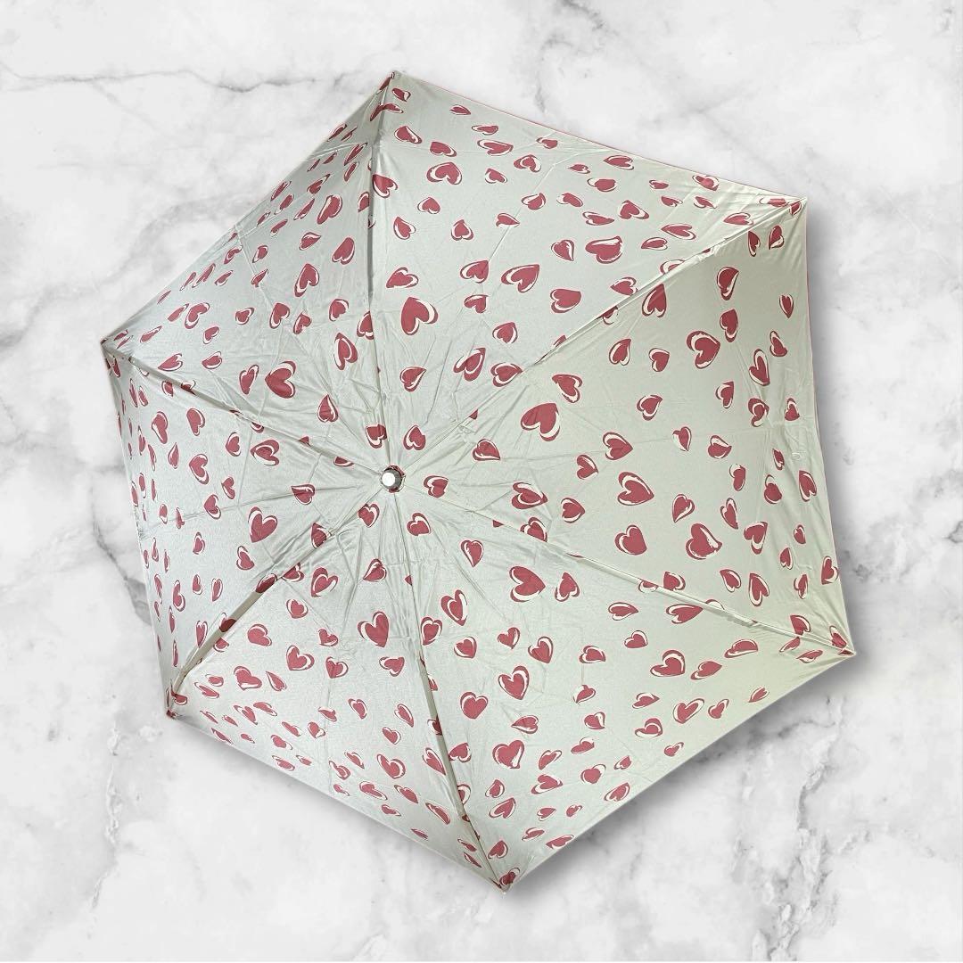 JILLSTUART Folding Umbrella, Rain Umbrella, Heart Pattern