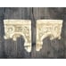 2 Terracotta Outdoor Garden Roman Scroll Shelf Sconces Shabby Chic