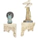 2 Terracotta Outdoor Garden Roman Scroll Shelf Sconces Shabby Chic
