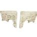 2 Terracotta Outdoor Garden Roman Scroll Shelf Sconces Shabby Chic