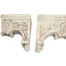 2 Terracotta Outdoor Garden Roman Scroll Shelf Sconces Shabby Chic