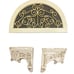 2 Terracotta Outdoor Garden Roman Scroll Shelf Sconces Shabby Chic