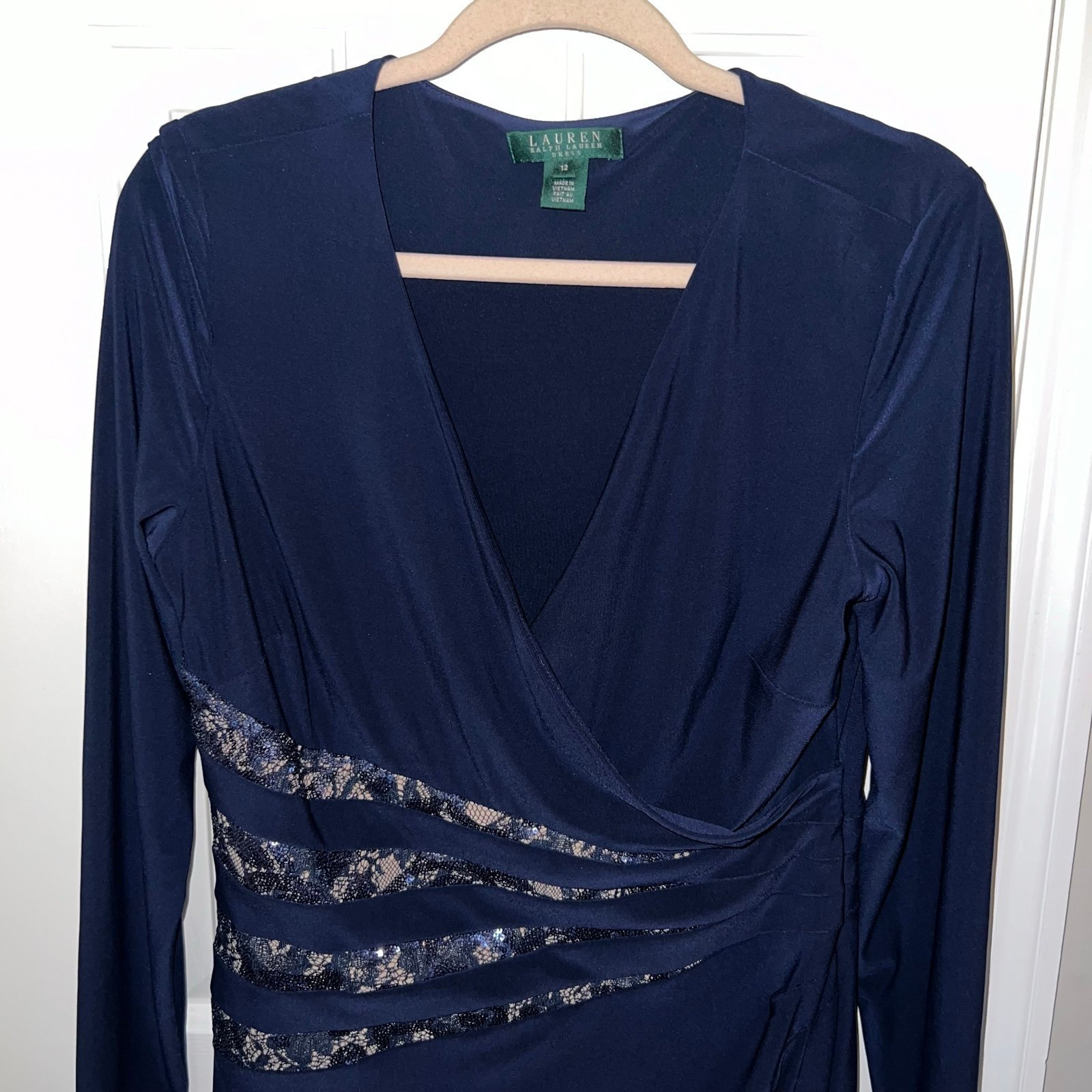 Ralph Lauren blue dress size 12 NWT