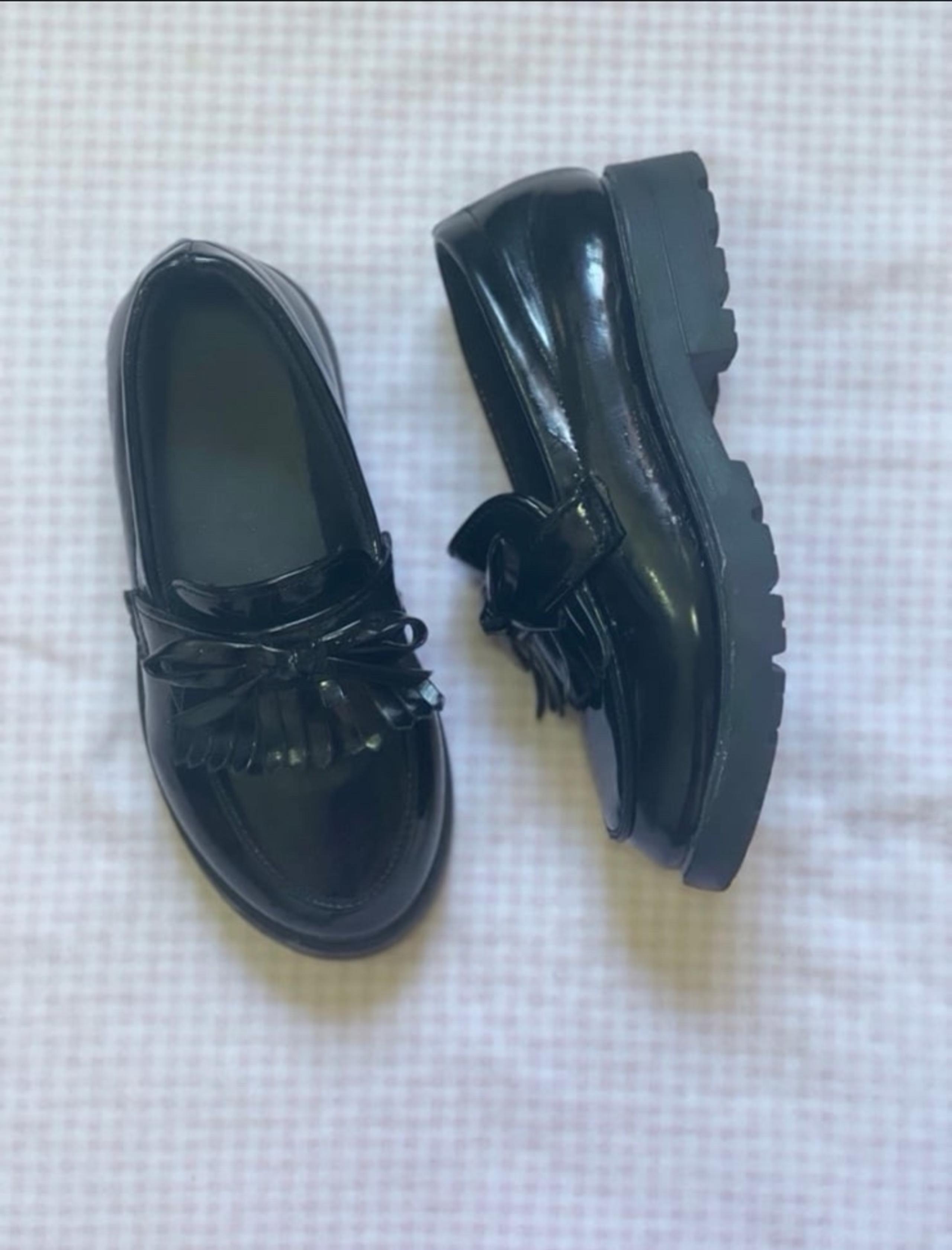 Kidsun toddler girl’s school uniform shoes loafer sz 28
