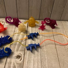 1980s The Real Ghostbusters Ghost Lot of 6 + 2 Proton Packs
