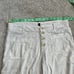 Alp N Rock Wide Leg Linen Pants Women's LARGE White Button Fly Trousers Pockets