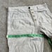 Alp N Rock Wide Leg Linen Pants Women's LARGE White Button Fly Trousers Pockets