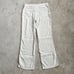Alp N Rock Wide Leg Linen Pants Women's LARGE White Button Fly Trousers Pockets