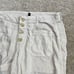 Alp N Rock Wide Leg Linen Pants Women's LARGE White Button Fly Trousers Pockets