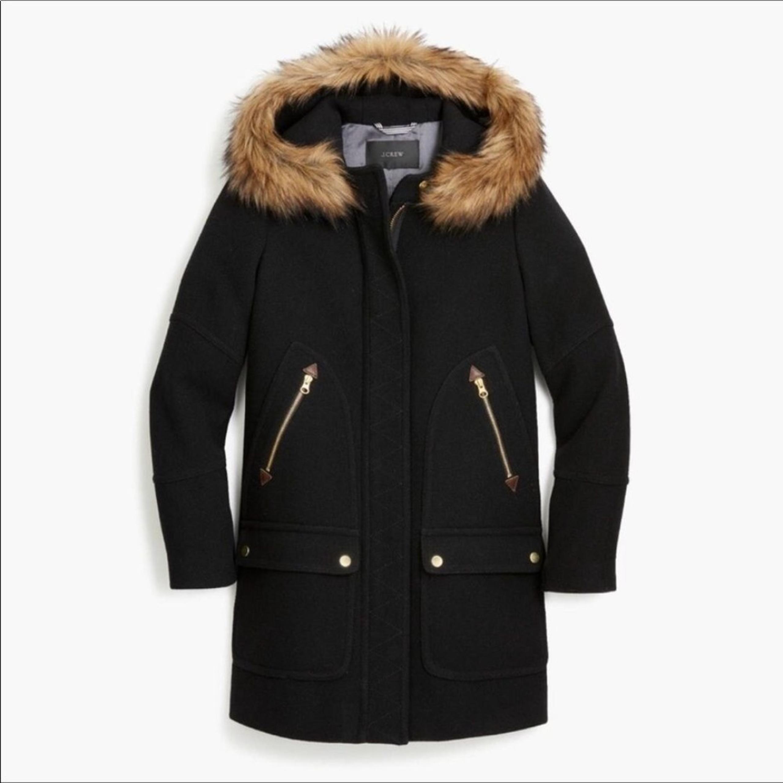 JCrew Chateau Parka Italian Stadium Cloth Wool SZ 2