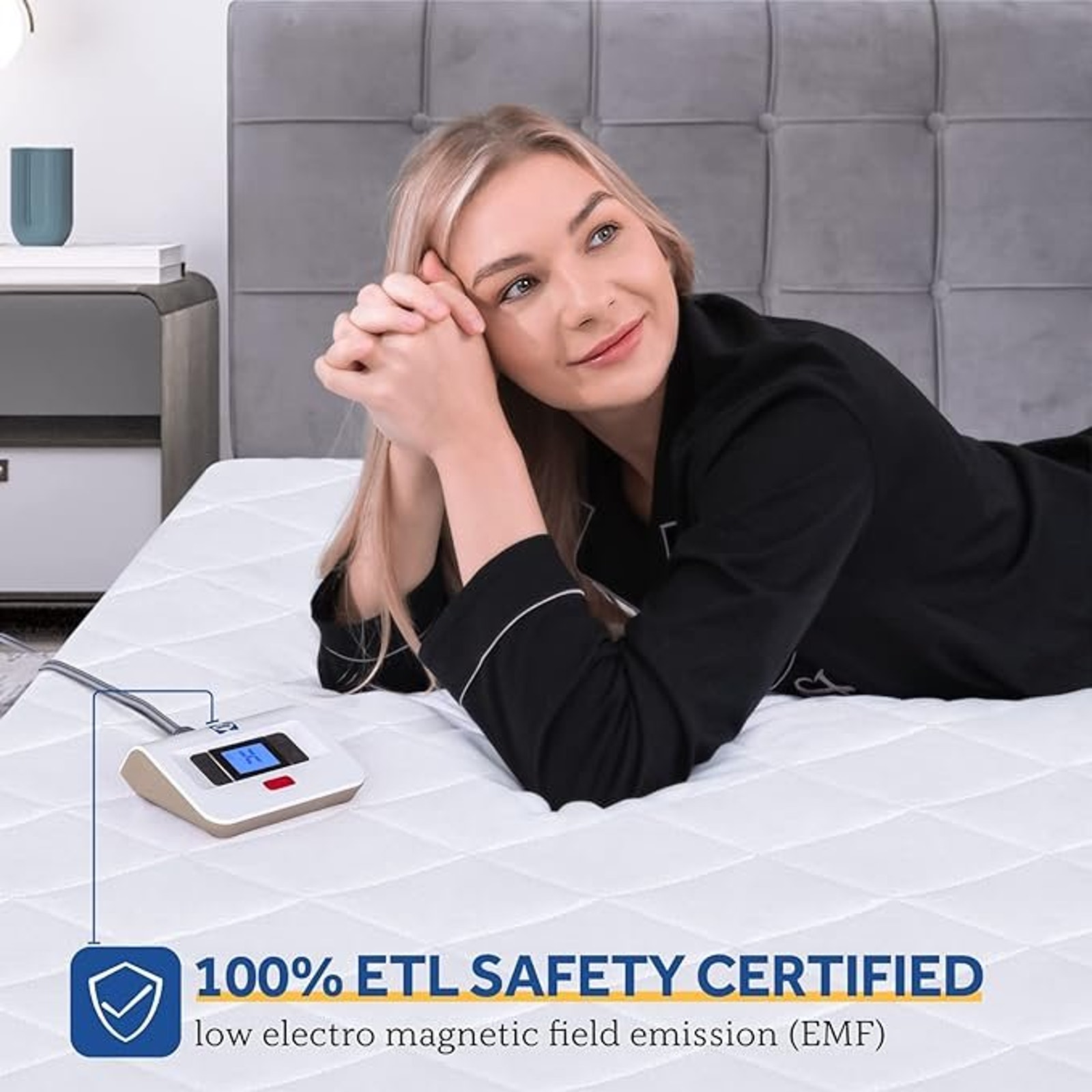 Sealy Heated Mattress Pad Twin Size 39x75 Inch | Luxury Quilted Waterproof
