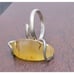 Modernist Ring With Yellow Agate Stone
