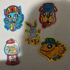 Dutch Bros Animal Bonus Stickers Complete Set