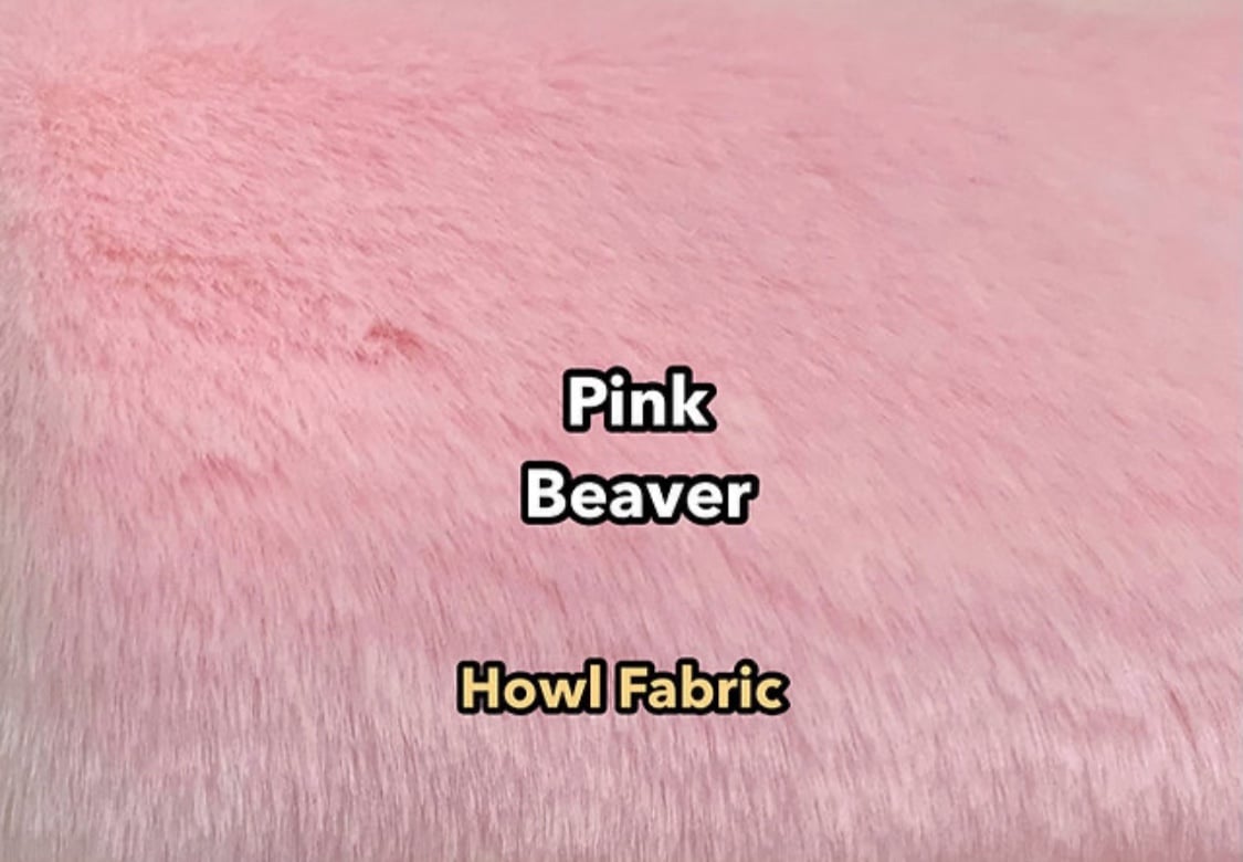 Pink Beaver Faux Fur