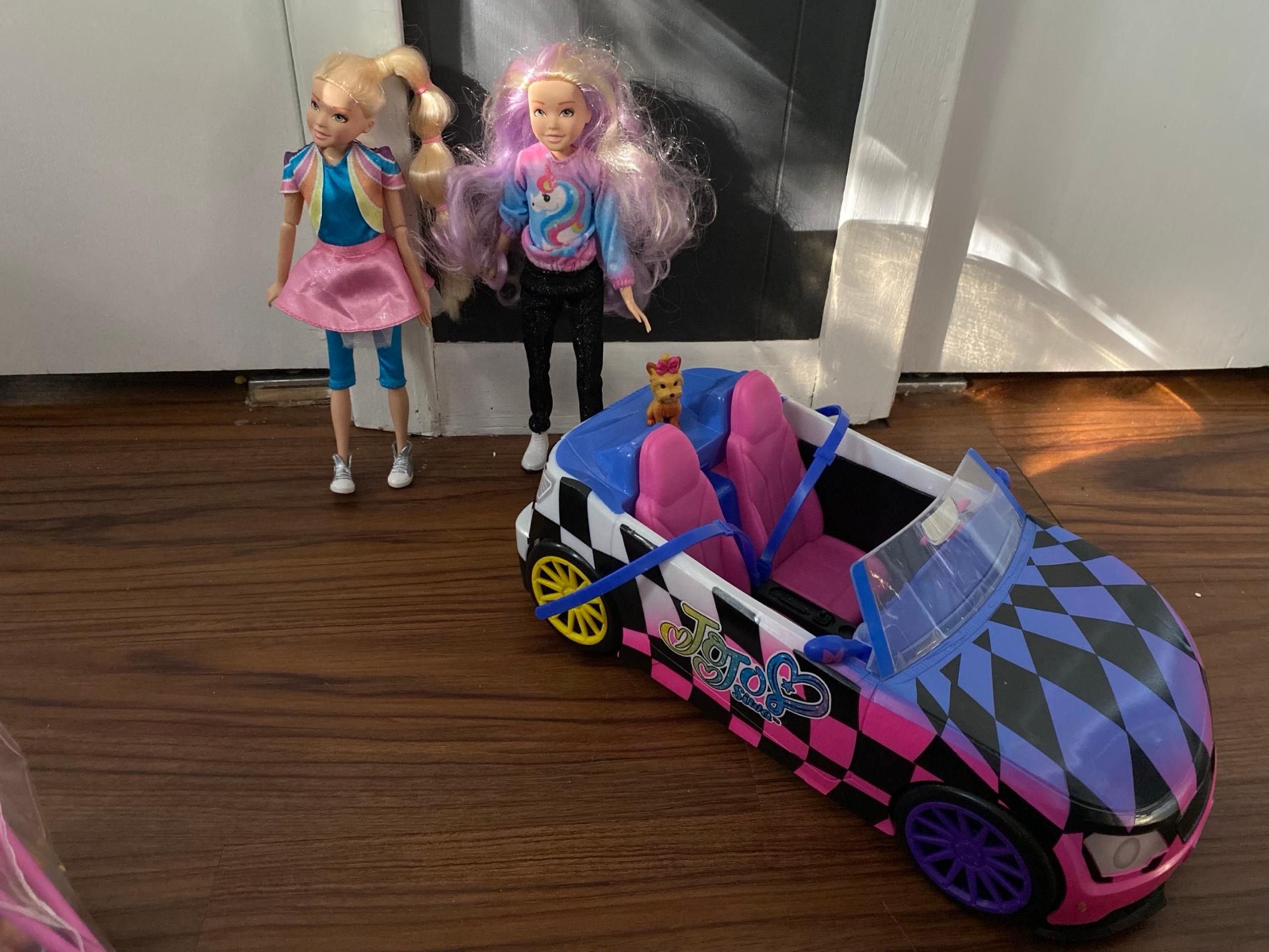 Barbie jojo Siwa car dolls & puppy