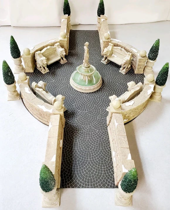 Department 56 Village Camden Park Square 52687 22 Piece Set