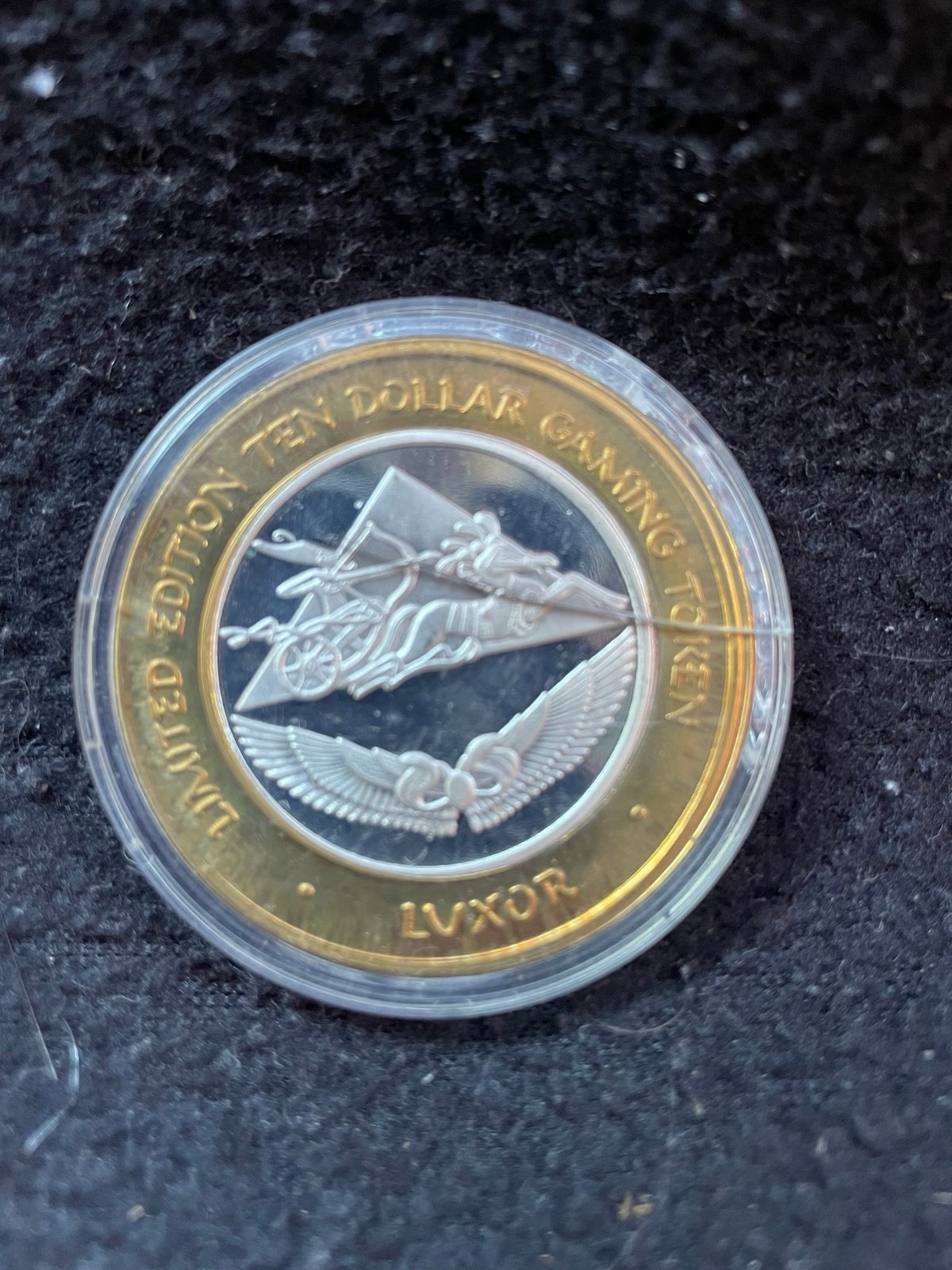 10 Gaming Token (Luxor) Ramses/pyramid, Las Vegas “1998”