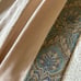 Custom Drapery Panels Linen? 96”L Light Khaki With Side Trim Lined (Pair 2)