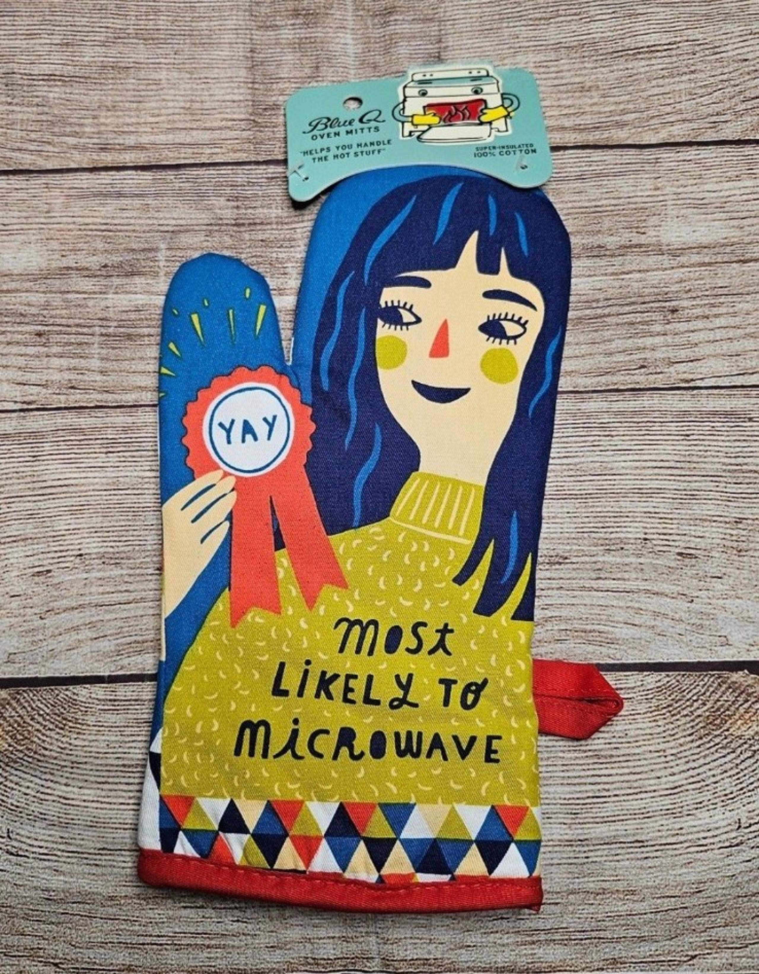 Blue Q Most likely to microwave funny insulated kitchen oven Mitt