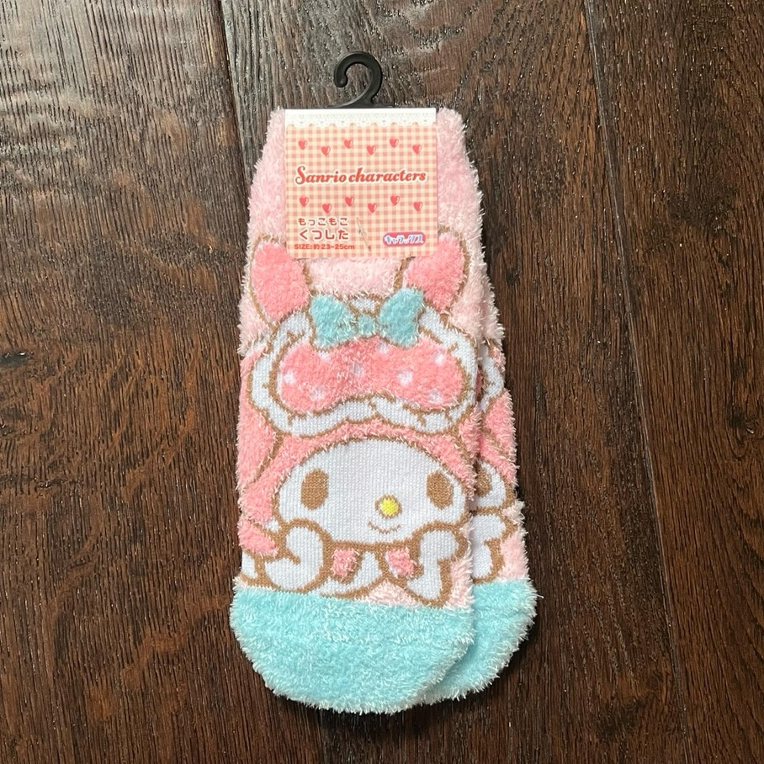 One Pair my Melody Fuzzy Socks Sanrio
