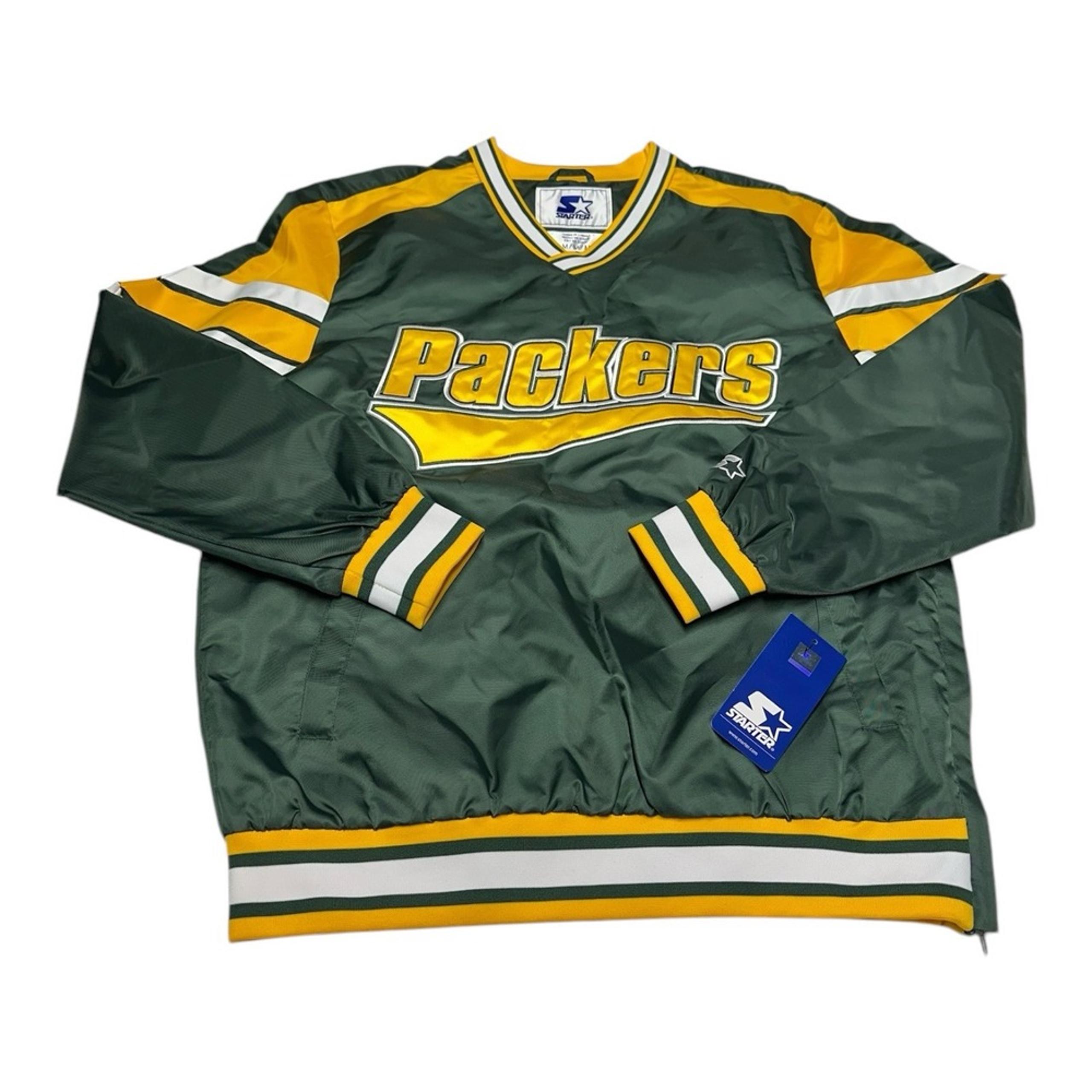 Starter Green Bay Packers Jacket Mens M Pullover Windbreaker Retro NFL Football
