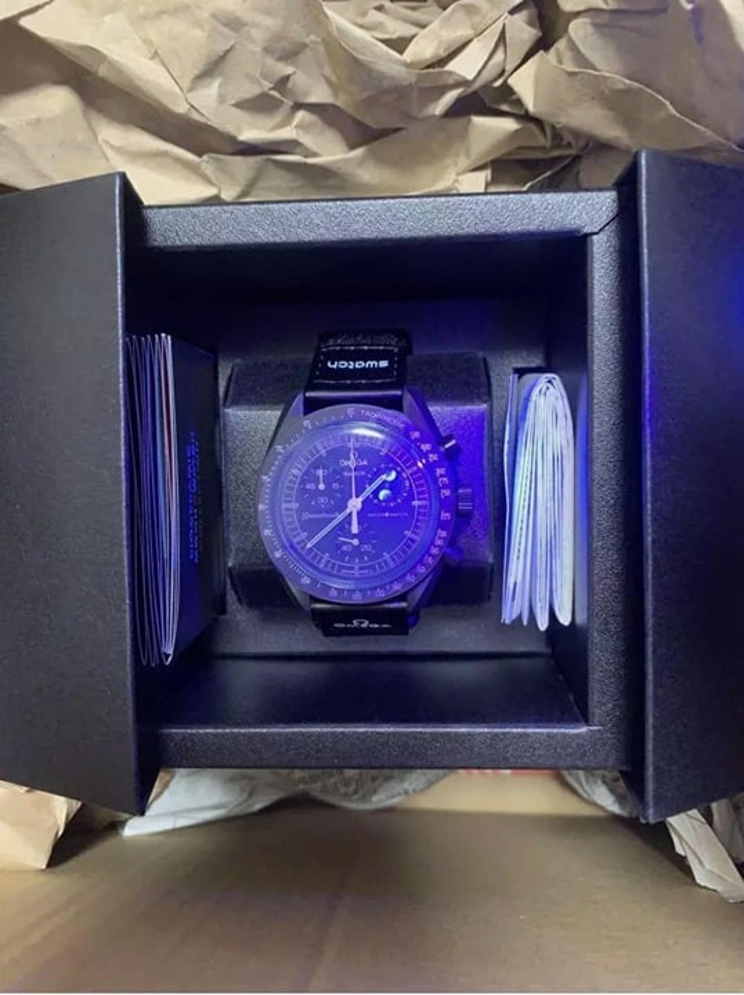 Swatch X Omega Mission To Moonphase | Black Snoopy Edition | Receipt + Warranty
