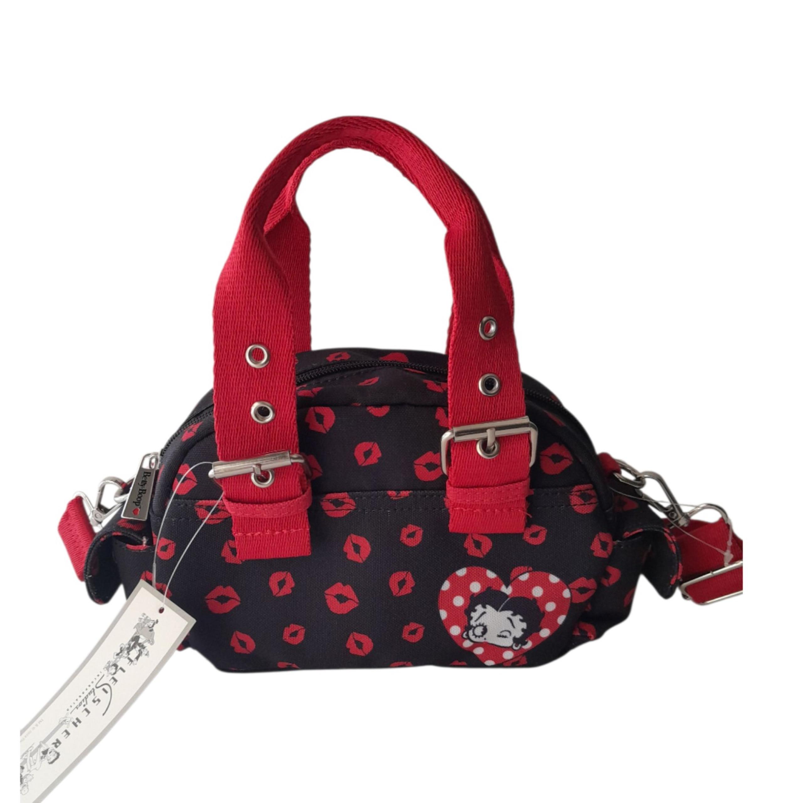 Betty Boop Mini Kisses Crossbody Satchel Bag