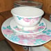 Pink Floral Dinning Set