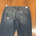 HUDSON BLAKE SLIM STRAIGHT ZIP FLY DISTRESSED JEANS BLUE SIZE 38 x 36