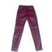 Zara wine zippered ankle faux leather leggings