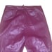 Zara wine zippered ankle faux leather leggings