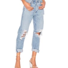 Agolde 90's Jeans Womens Sz 26 High Rise Straight Distressed Button Fly