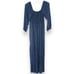 Merrell Lucie Tie-Back Long-Sleeve Jumpsuit in Carmine Floral Women's Blue 6