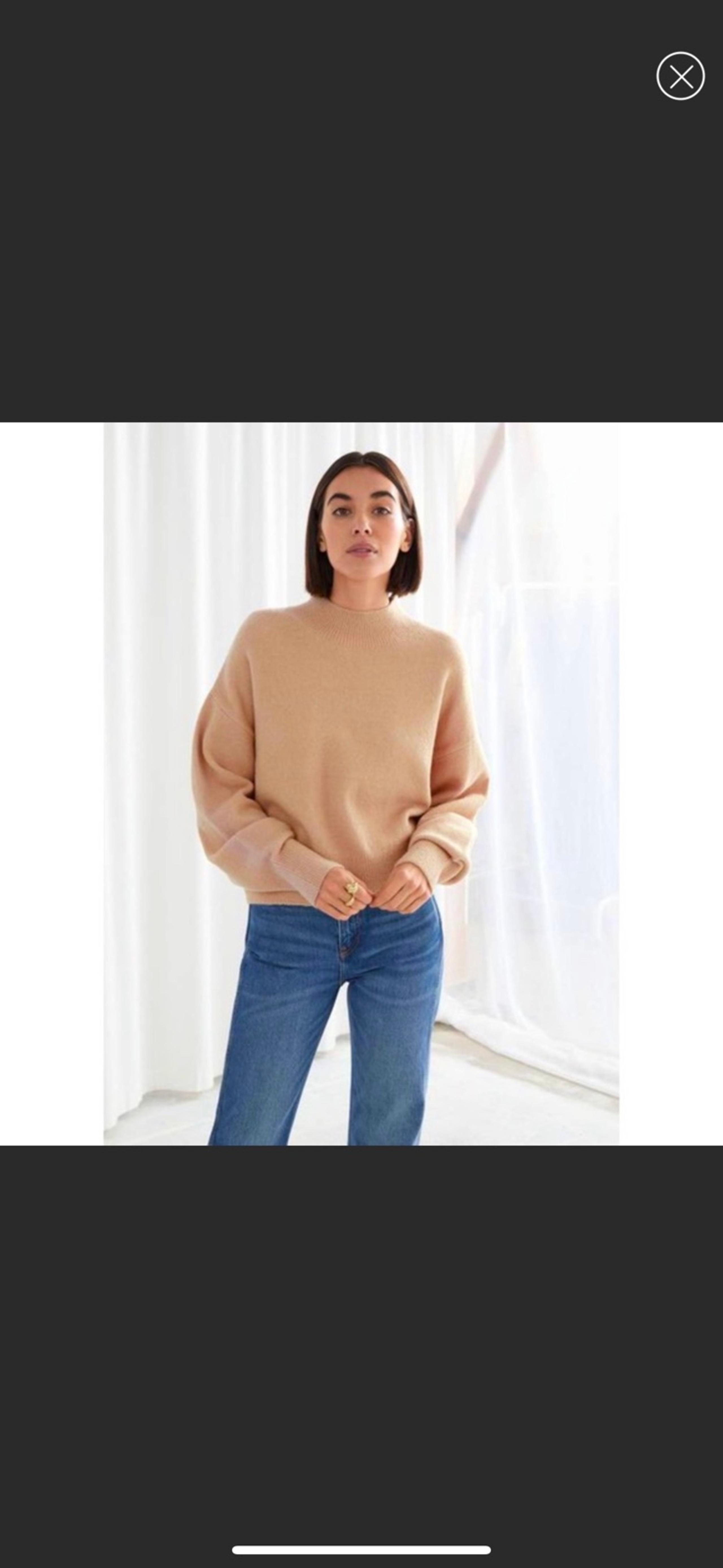 & other stories mock-neck sweater