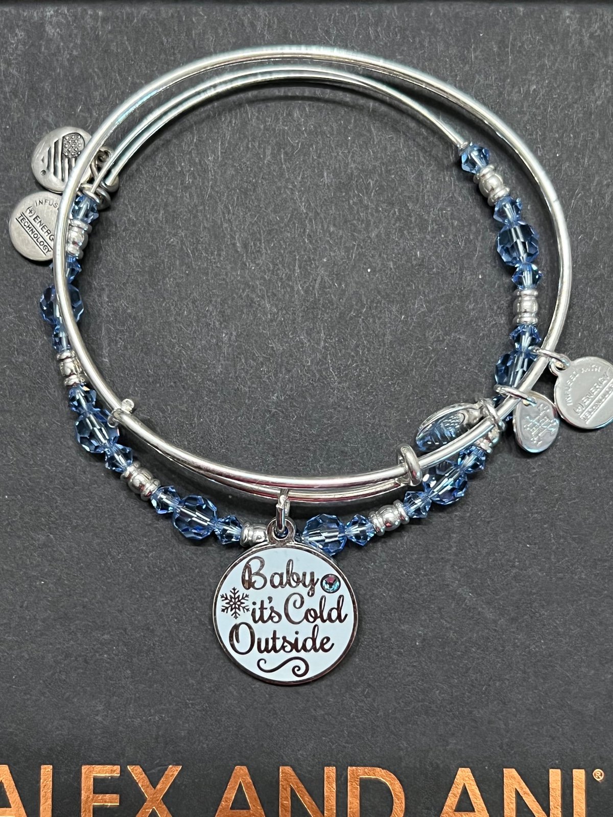 Super Rare Alex and Ani Baby It’s Cold Outside 2 pc Bracelet Set