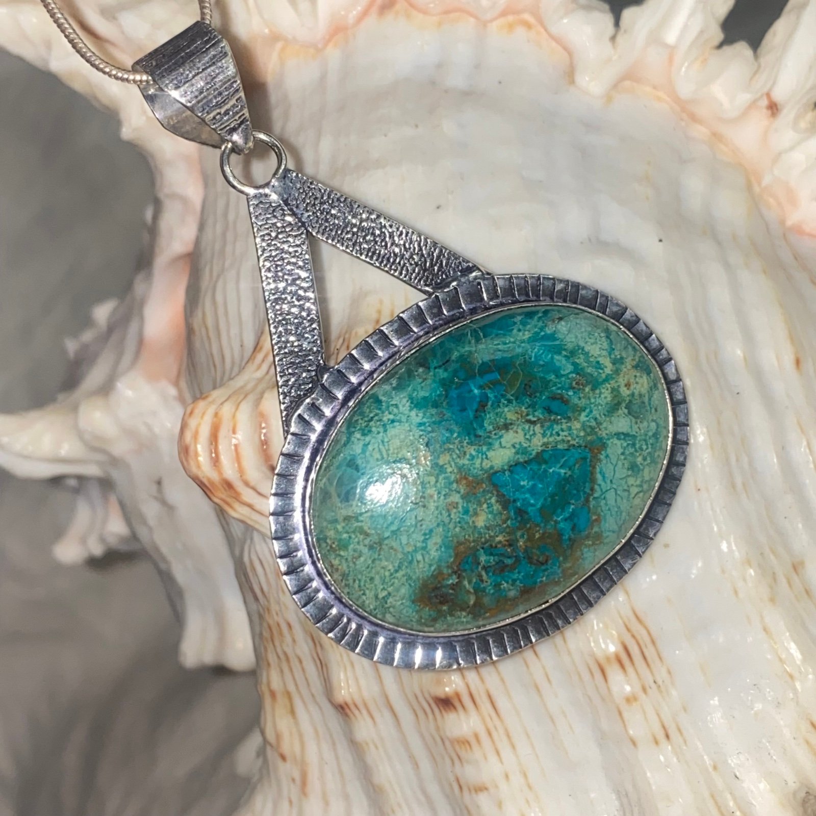 Sale* Vibrant Chrysocolla naturally sourced Gemstone pendant